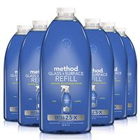 Method Glass Cleaner + Surface Cleaner Refill, Mint, 68 Ounce (Pack 6)