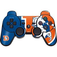 Skinit Decal Gaming Skin for PS3 Dual Shock Wireless Controller - Officially Licensed NFL Denver Broncos Retro Logo Design