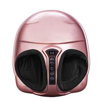 DONGBALA Electric Shiatsu Foot Massager, Far Infrared Heating Massage Device Kneading Air Compression Reflexology 3 Optional Mode for Home Relaxation Pain Relief,Rosegold
