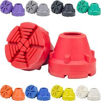 SureTip RED Crutch Tips & Cane Tip (Pair of 2) – 1 Size Fits All 3/4" 7/8” Inch - Extreme Grip Heavy Duty Universal Sizing Crutches Shafts Longest Lasting High Performance Rubber Non-Slip