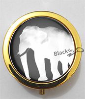 BlackKey White Elephant 3-Compartment Decorative Pocket Gift Box Case Organizer for Pill, Color 2 -2250