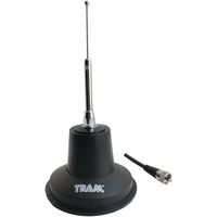 1 - 3500 Heavy-Duty Magnet-Mount CB Antenna Kit, 3,500W power handling, Heavy-duty, 5" magnet with rubber boot, TRAM 3500