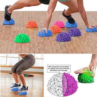 KCPer Massager Spiky Massage Ball PVC Foot Massage Roller Foot Pain Relief Plantar Fasciitis Arch Pain Trigger Point Stress Relief Yoga Massager (Blue)