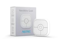 Aeotec NanoMote Quad, Z-Wave Plus S2 remote control, 8 scenes, Rechargeable, MiniMote 2