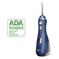 Waterpik Cordless Water Flosser Rechargeable Portable Oral irrigator for Travel & Home - Cordless Advanced, Wp-563 Classic Blue