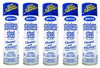 Sprayway SW841 Aerosol Stainless Steel Polish & Cleaner, 15 oz (5 Pack)