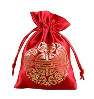 PANDA SUPERSTORE Set of 50 Chinese Style Wedding Candy Boxes Decorative Boxes Bags