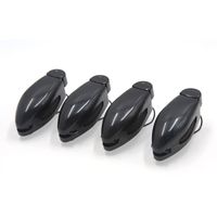 uxcell a17041200ux0892 4 Pcs Black Car Sun Visor Clip Holder for Reading Glasses Sunglasses Eyeglass, 4 Pack