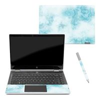 Mightyskins Skin Compatible with Pavilion X360 14" (2018) - Blue Marble | Protective, Durable, and Unique Vinyl Decal Wrap Cover | Easy to Apply, Remove, and Change Styles | Made in The USA