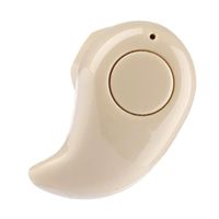 Happy Hours - Mini Wireless Invisible Bluetooth V4.0 Headset/Universial Micro Inner-Ear Stereo Sports Headphone/HD Voice and Intelligent Noise Reduction for All Smart Phone(Light Yellow)