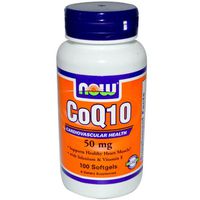 CoQ10, 50 mg, 100 Softgels