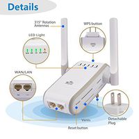 XINGDONGCHI 300Mbps Multi-function Mini Wireless-N WiFi Range Extender Signal Booster 802.11n/b/g Network Repeater/Router/AP with WPS