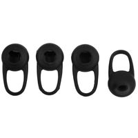 uxcell Silicone Ear Bud Gel Tips Pads Case Black 4 PCS for Bluetooth in-Ear Headset