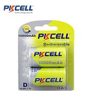 D Cells Ni-MH Rechargeable Batteries with High Capacity 10000mAh. (2pc)