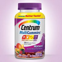 Centrum Women MultiGummies (150 Count, Natural Cherry, Berry, Orange Flavor) Multivitamin / Multimineral Supplement Gummies