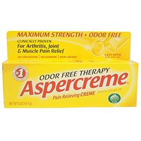 Aspercreme, Odor Free Therapy, Pain Relieving Creme, With Aloe - 5 Oz Ea, Pack of 2