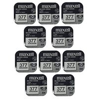10 x Maxell Silver Oxide Watch Single Use Battery Batteries SR626SW/377/AG4/626