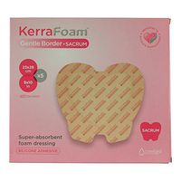 KerraFoam Large Sacral Gentle Border Foam Dressing for Wound Care (CWL1040) - Aids Wound Healing by Absorbing and retaining Drainage While Being Gentle on The Surrounding Skin.