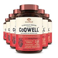 CoQ10 Heart, Brain, and Vascular Health Support - CoQWell | High-Absorption, Patented Coenzyme Q10 CoQsol | 360 Softgels - 360 Day Supply