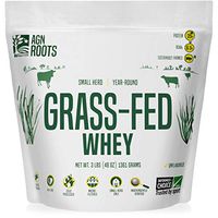 AGN Roots Grassfed Whey Protein | Certified Brand List ASPCA | Certified Entire Life On Pasture Grass Fed | Unflavored | Informed Choice & Sport | Sustainably Farmed | Certified by A Greener World