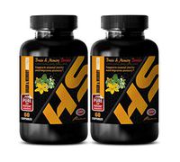 Stress Support Pill - Brain and Memory Booster - Ginkgo biloba - Natural Brain Health Booster Support Memory - 2 Bottles 120 Capsules