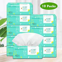 Nishore Facial Tissues, Eco-Friendly Recycled Facial Tissues Virgin Wood Pulp Paper(10 Packs, 300 Tissues per Pack)