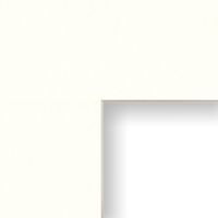 Craig Frames B403 8x10-Inch Mat, Single Opening for 4x6-Inch Image, Pure White with Cream Core