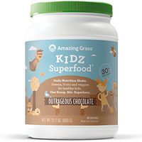 Amazing Grass Kidz Superfood: Organic Greens, Fruits, Veggies & Probiotics for Healthy Kids, Outrageous Chocolate, 100 Servings
