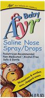 Ayr Baby Saline Nose Spray/Drops, 6 Count