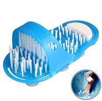 1 Pc Essential Popular Clean Brush Massager Slipper Shower Tools Unisex Skin Callus Remover Bath Shoe Color Blue