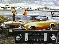 Custom Autosound Car Stereo compatible with 1968-1972 Buick Skylark, USA-630 II High Power 300 watt AM/FM Car Stereo/Radio with auxiliary input