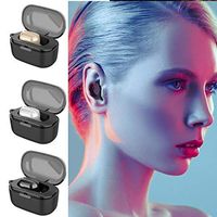 ierkag Mini Bluetooth Wireless Headsets in-Ear Single Ear Earphone Headsets with Charging Case
