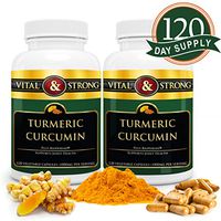 Turmeric Curcumin with Bioperine Black Pepper Capsules 1000mg - Premium Pain Relief & Natural Anti Inflammatory Joint Support - Turmeric Curcuma Extract - Non-GMO, Vegan Capsules - 120 Day Supply