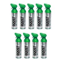 95% Pure Oxygen Supplement, Portable Canister of Clean Oxygen, Increases Endurance, Recovery, Mental Acuity and Performance (10 Liter Canisters, 9 Pack, Natural)