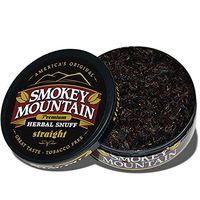 Smokey Mountain Herbal Snuff - Straight - 1-Can - Nicotine-Free and Tobacco-Free