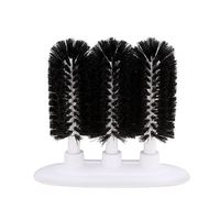 Glass Cleaning Brush, 3 Brush Glass Washer – Triple Glass Rinser, Cup Washer Brush, Glass Brushes for Washing Glasses