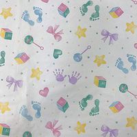 Black Cat Avenue 20" x 30" Printed Tissue Paper for Gift Wrapping, 20-Sheet, Baby Prints