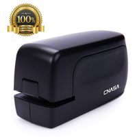 CNASA Heavy Duty Electric Stapler, Portable Full Strip Staple Capacity 20 Sheets Jam-Free for Office,Professional,Classroom School and Home Use,Black Battery Operated or AC Adapter（Included）