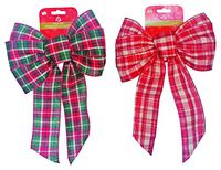 Loop Plaid Bow 8.5"Assrt