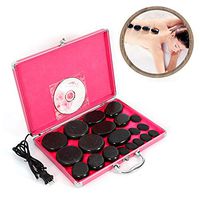 Massage Stone Heater Kit,20pcs Basalt Stones for Professional Home Spa Relaxing Pain Relief Release Stress
