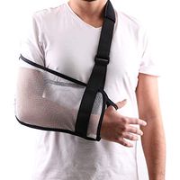 Mesh Arm Shoulder Sling Great Shower Bath Sling Used After Rotator Cuff Shoulder Surgery Arm Brace Support for Men and Women,White
