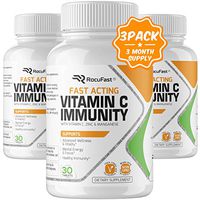 Vitamin C Zinc Immune Support Immune Booster Fast Acting Antioxidant Immunity Boost w/Vitamin D, B6, B12, E Supplement - No Lozenges or Syrup Great for Kids, Adults & Seniors Non-GMO Gluten Free