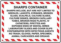 liuKen Sharps Container Sharps Include, But are Not Sign,Funny Wanring Signs,Gate Sign,Hence Yard Sign,8"x12" with English Text, White