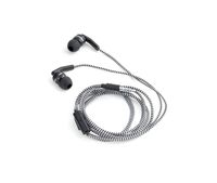 Kikkerland Chevron Earbuds, Microphone,  Black