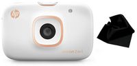 HP Sprocket 2-in-1 Portable Photo Printer & Instant Camera (2FB96A) with Bonus Microfiber Cleaning Cloth