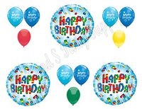 LEGO -Like Birthday Balloons Decoration Supplies Party Building Blocks 12 pcs.