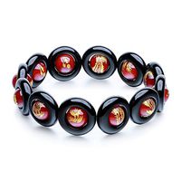 Master---Hand sanding Obsidian Bracelet Phoenix pattern