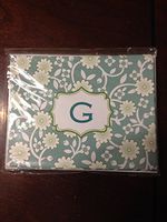Michaels Notecards Monogram of letter G