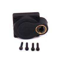 HobbyCrawler Electric Starter Back Plate 15-21 18 Nitro Engine Racing Roto E-Start Back Cover 1/8 1/10 RC Model Hobby Car T10047 (Black)