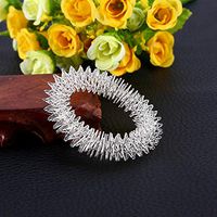 hongxinq hongxinq Acupuncture Bracelet Supplies Relaxation Stainless Steel Hand Massage Ring